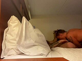 wife deepthroats monster cock in hotel room suggestively