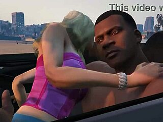 Franklin gets a car sex service in Grand Theft Auto V