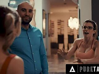 Pure taboo coach milf cory chase invites petite 18+ cheerleader lookalike to please pervert husband