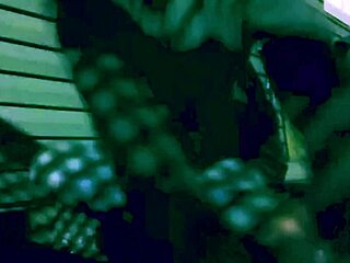 Time Lapse Stop Frame Stretch Against Steps at Night