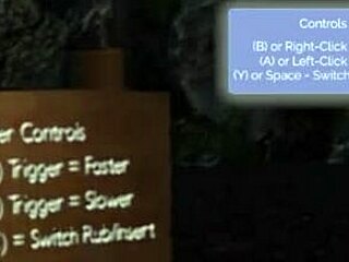 Redhead with shaved pussy explores outdoor in paradise trails vr part 2