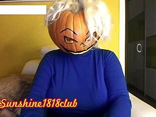 Happy Halloween Big Boobs Pumpkin Cam Recorded