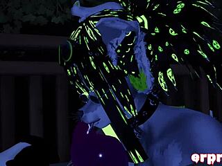 vrchat blowjob action in a steamy hot tub