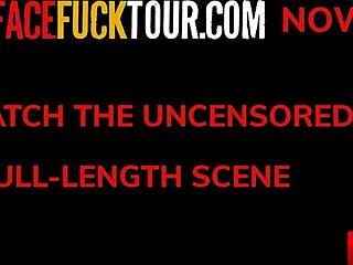 작은 18+ 라티나 틴이 의붓아빠의 뚱뚱한 자지 POV로 게거품 물어요