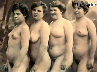 Holy! Vintage lesbians dive into retro hairy pussy action!