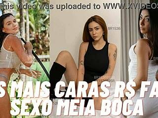 Brazilian Prostitute Masturbates During Intense Anal Assfucking