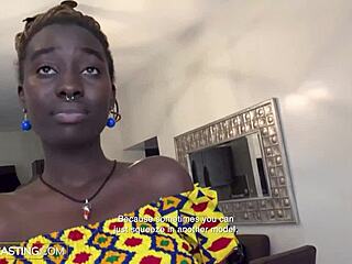 Ebony Slut with Saggy Tits Gives Sloppy Blowjob Then Wild POV Reverse Cowgirl