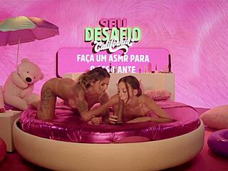 Two Teens Masturbate with Intense Lesbian Action