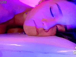 Think sex therapy works? Watch this masseuse make a skinny teen squirt hard!