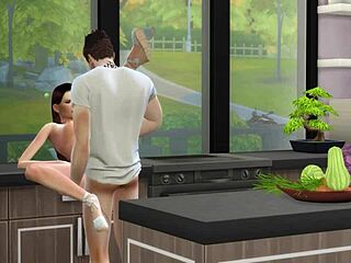 Kitchen Sex Turns Wild in 3D Hentai Scene!