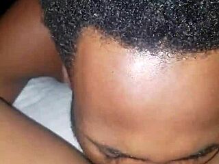 Ebony Girl Gets Pussy Eaten By Black Lover