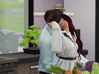 Kitchen Sex Turns Wild in 3D Hentai Scene!