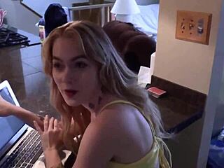 Nasty Sage fucks stepdad Seth Brogan creampies her