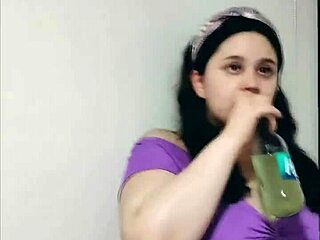 nicole teases with saggy tits