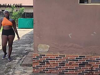 Big Ass Nimi Caught Peeping on Huge Cock Punished Doggystyle