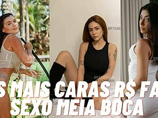 Brazilian Prostitute Masturbates During Intense Anal Assfucking