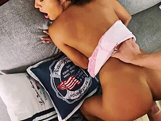 I sucked the gringo dry then he pounded me hard on the sofa