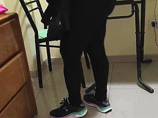 Damn! Banging the maid, that dirty slut, in part 1!