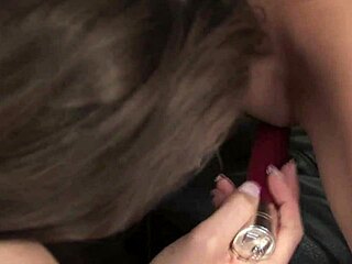 Naughty Lesbian Licks Shaved Pussy!