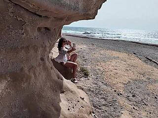 Cum together, sexy wife cums loudly in doggy style