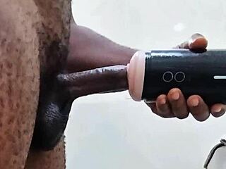 Girlfriend Away, So I Used Huge Toys in Bathroom