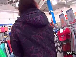 i feel excited as stellar czech teen in hypermarket