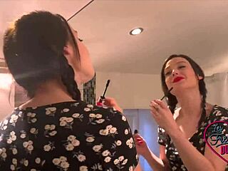 Petite Brunette Alice Enjoys Intense MMF Threesome in Lingerie