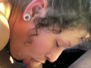 Pretty Hooker Sucks Cock Spits Out The Cum