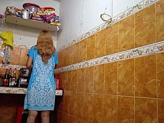 que cansancio cocinar, pero mi marido me terminó follando y comiendo mi pussy