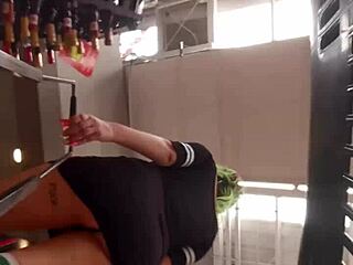 Big Ass Latina In Supermarket!