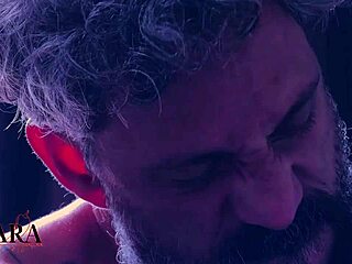 Curvy slut rides and gets foot cumshot