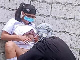 pinay nurse pounded hard by construction worker in eerie hospital.