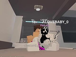Making love with a dominant girl in Roblox Litfrith