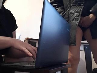 I masturbate with a dildo in the office and risk being caught