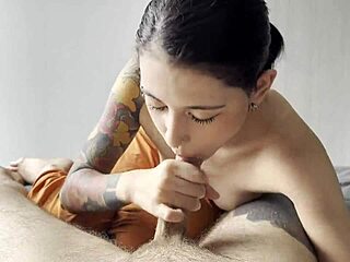 Blowjob from coworker ending with cum in mouth