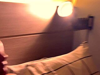 Brunette lesbian licks barefoot feet in lingerie fetish scene with big tits and ass