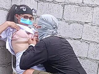 pinay nurse pounded hard by construction worker in eerie hospital.