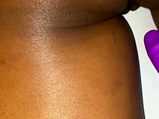 Her Crazy Reactions To Vibrator On Pussy In Bedroom