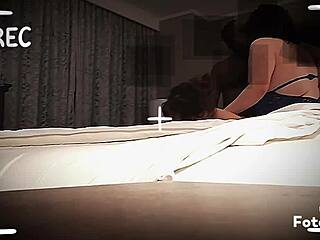 Snowbunnyqueen27 joins an interracial threesome.