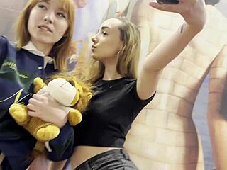 two college girls arrive for a photo shoot that turns into a casting session