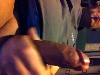 Detailed close-up view of masturbation leading to intense squirting with big cock.