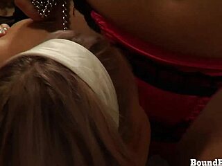 In the submission of Sophie, the gorgeous lesbian slave drives her mistress to orgasm through intense licking and fingering.