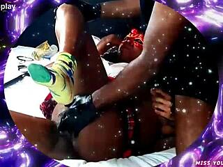 African Slimthick Teases with BBC in Hot Action