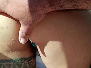 Mexican whore flashes ass in public.