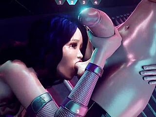 Giant Cock Futanari Dominates Demon Ladies
