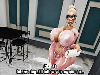 Chanel malibu booty scene in game with big ass sex!