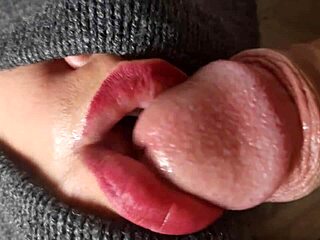 Blowjob Closeup with Cosplay Tease, So Hottt!