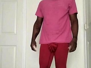 Muscular Bodybuilder Shows Off Chest And Abdominal Muscles During Workout