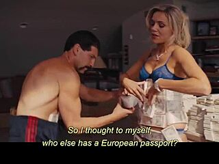 blonde milf shares a kiss in missionary position