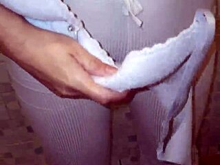 found my best friend’s mom with her thong, got a wild blowjob. part 2 ends with a messy finish.